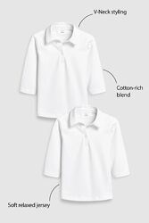 Шкільна трикотажна блузка Next з рукавом 3/4, р.110 форма
