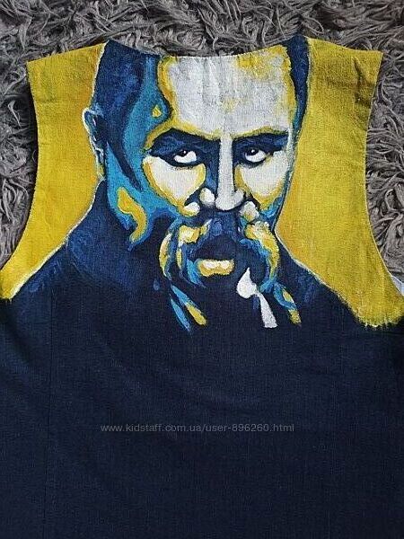 крута жилетка з ручним розписом 