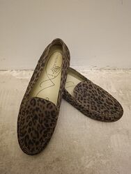 стильні леопардові мокасини з натуральної шкіри