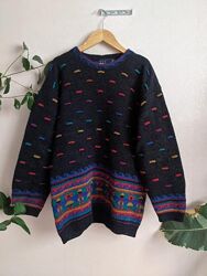 Оригінальний светр з малюнком, 100 шерсть