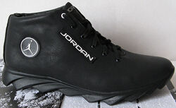 Кожаные мужские кроссовки в стиле Jordan зима кожа обувь кросовки спорт 