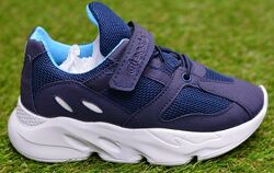 Детские кроссовки Adidas Yeezy Boost Blue Адидас изи буст темно синие 30-35