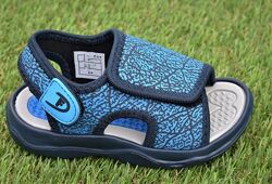 Стильные детские пляжные сандалии босоножки аналог найк Nike синие р29 18.5
