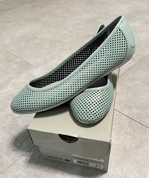 Шикарні шкіряні балетки LACOSTE оригінал 39-40