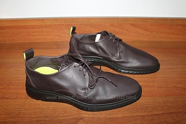 Шкіряні напівчеревики ecco st.1 hybrid 42 розмір