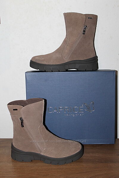 Утеплені замшеві водонепроникні чоботи Caprice, 37 розмір