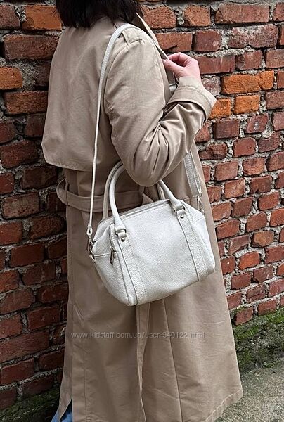 Жіноча шкіряна сумка Vera Pelle Італія, середнього розміру, натуральна шк