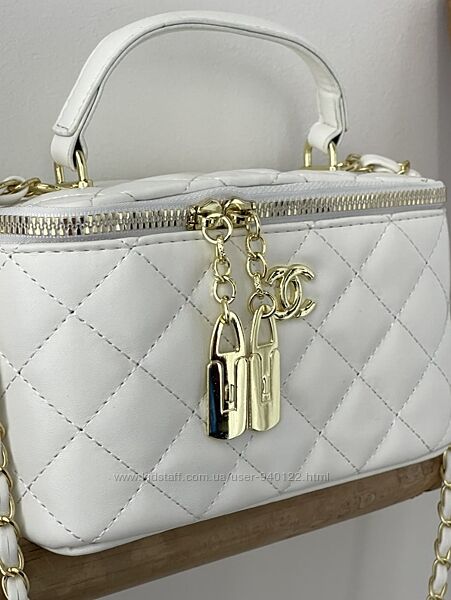 Чорна жіноча міні-сумочка кросбоді стильний клатч через плече шанель