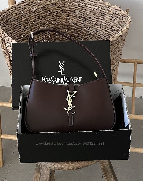 Черная сумка багет женская экокожа молодежная Лоран 