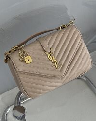 черная сумка через плечо Saint Laurent College Medium кроссбоді 