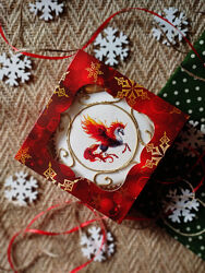 Пряник на ялинку вогняний кінь