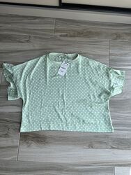 Романтическая футболка Zara. Размер S.