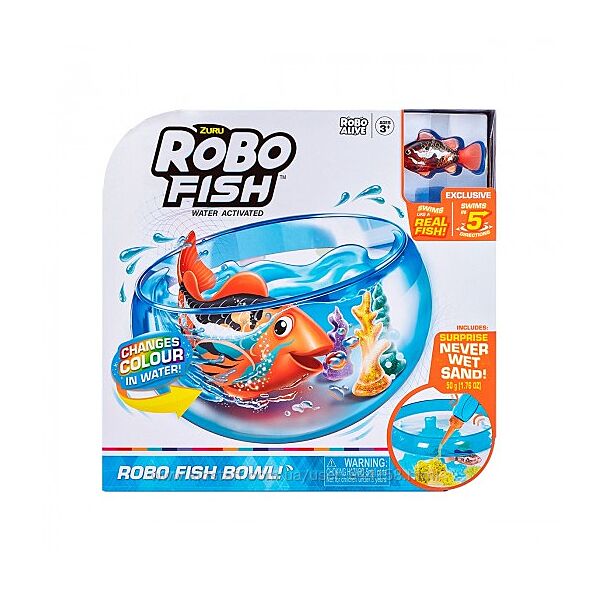 7126 Интерактивный игровой набор Robo Alive - Роборыбка в аквариуме