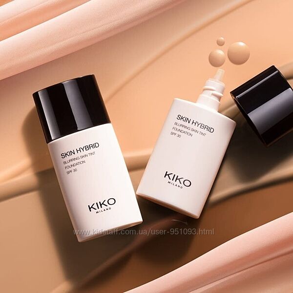 Тональний тінт KIKO skin hybrid blurring skin tint foundation