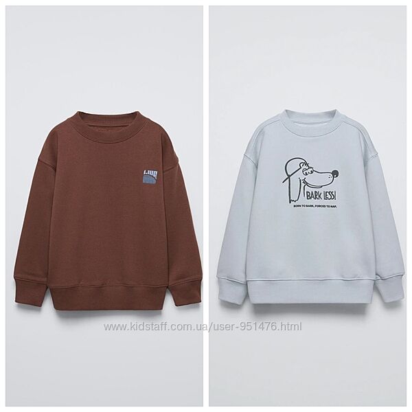 Світшоти толстовки для хлопчиків від Zara 