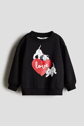 Світшот толстовка з принтом для дівчинки від H&M