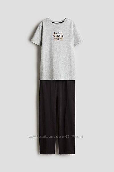 Піжама з бавовняного трикотажу для хлопчика від H&M 