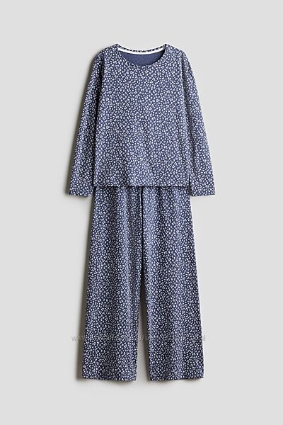 Піжама з бавовняного трикотажу для дівчинки від H&M