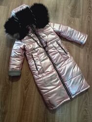 Зимнее пальто для девочек р 110 - 152 
