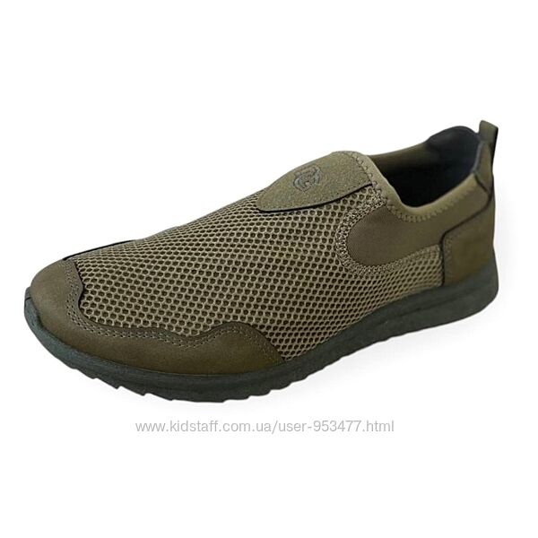 Сліпони мокасини чоловічі літні хакі ДМ-408-2