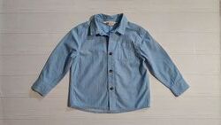 Голуба рубашка H&M розм. 1,5-2 р. /92, більшомірить в ідеальному стані 