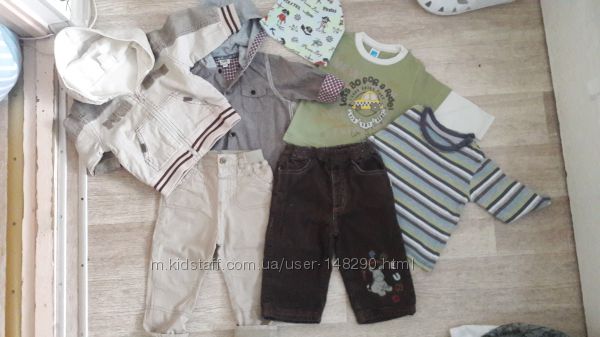 Комплект фирменной одежды для стильного мальчика 6-12 месяцев