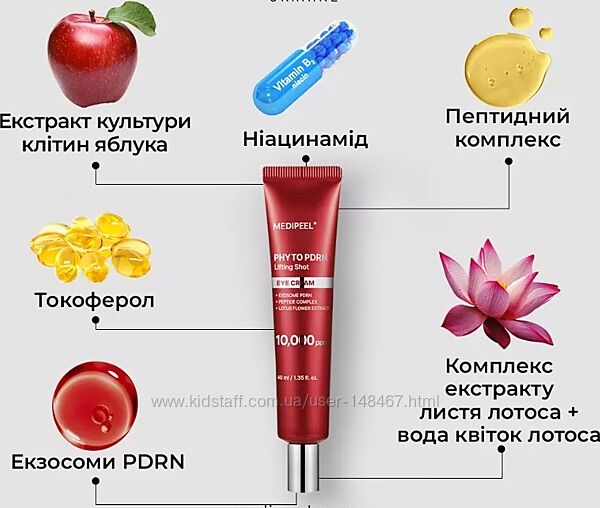 Крем для век Medi-Peel Phyto Exosome PDRN Lifting Shot Eye Cream 
