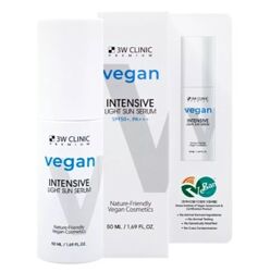 Интенсивная веганская легкая солнцезащитная сыворотка 3W CLINIC Premium Veg