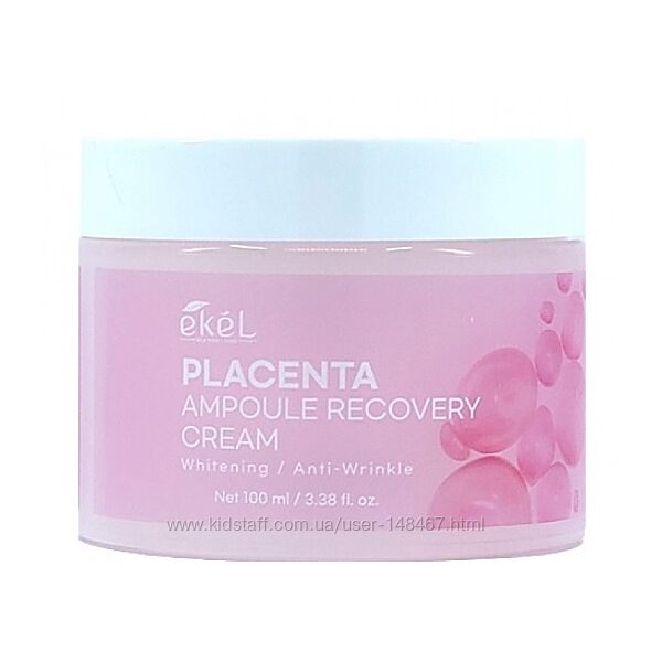 Восстанавливающий крем с фитоплацентой EKEL Placenta Ampoule Recovery Cream