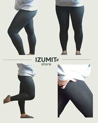 Лосини Jujube чорні безшовні овеча шерсть B579R L-6XL 6XL