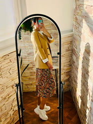 Спідниця плісе в квітковий принт