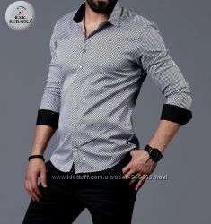 Турецкая мужская рубашка. Размеры S. M. L. XL. XXL