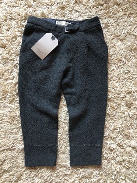 Шерстяные детские брюки zara girls штаны 3-4 года новые с этикетками 104 см