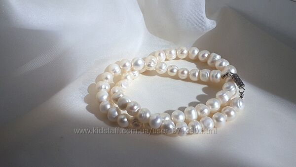 Жемчужное колье, намисто, натуральный жемчуг