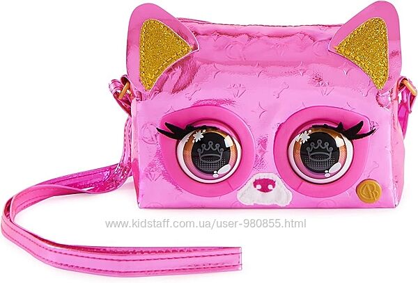 Інтерактивна сумочка Purse Pets Metallic Mood Flashy Frenchie Френчі моргає