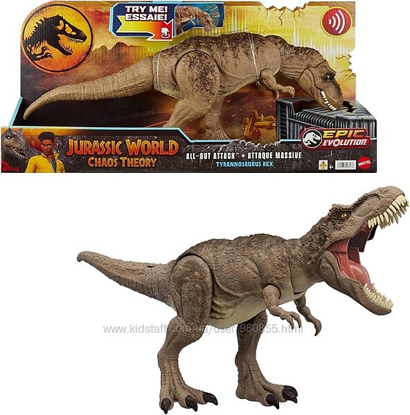 Тиранозавр Рекс Jurassic World Tyrannosaurus T. Rex Chaos Theory Динозавр