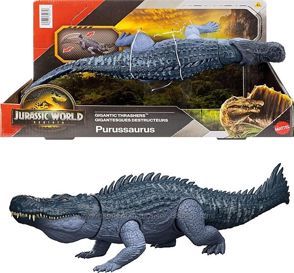 Jurassic World Rebirth Gigantic Thrashers Dinosaur Purussaur Пурусзавр 