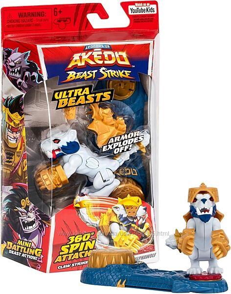 Akedo Beast Strike Ultra Beasts Ripclaw Alphawolf Акедо Альфавовк Суперзвір