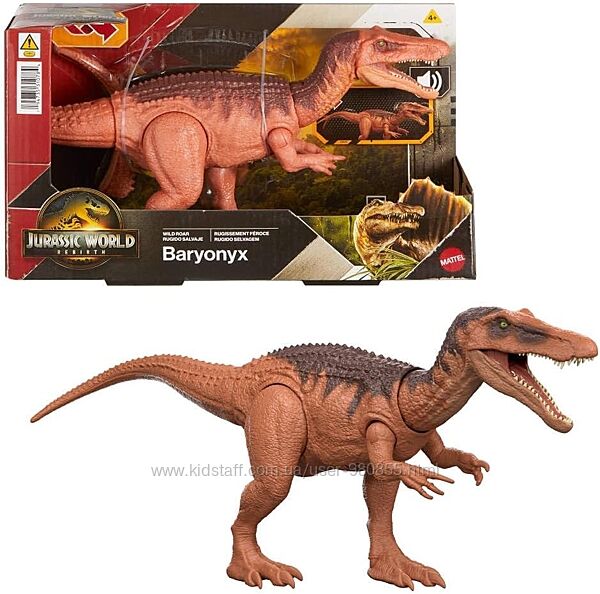 Mattel Jurassic World Rebirth Wild Roar Baryonyx Динозавр Баріонікс