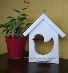 Кормушка для птиц деревянная для сада Годівничка для птахів