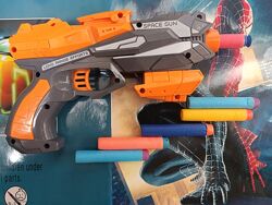 Бластер. Пістолет. типу Nerf Нерф, 6 пастронів