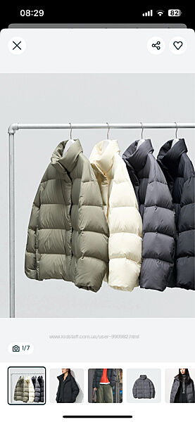 Пуховики uniqlo