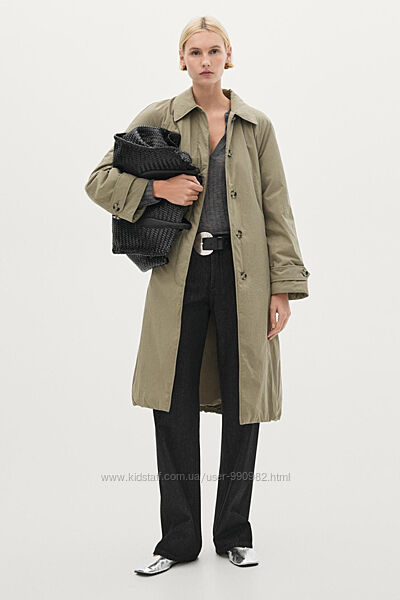 Утеплений плащ / тренч Massimo Dutti, s, m, l