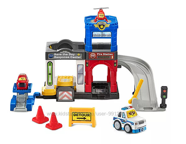 трек Витеч пожежна станція поліція VTech Go Go Smart Wheels Save Оригинал