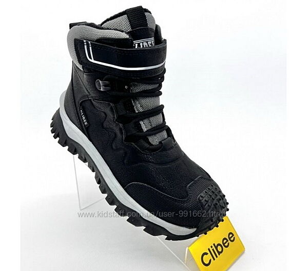 Ботинки польские зимние для мальчиков натуральная шерсть Clibee