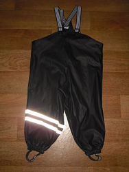  Прорезиненные штаны - дождевик на флисе Lindex р. 98 на 2-3 года