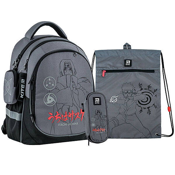 Шкільний набір Kite Naruto SETNR24-700M рюкзак, пенал, сумка