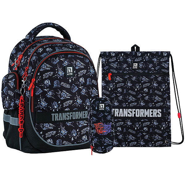 Шкільний набір Kite Transformers SETTF24-700M рюкзак, пенал, сумка