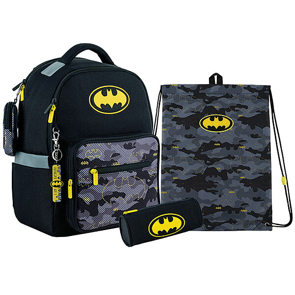 Шкільний набір Kite DC Comics Batman SETDC24-770M рюкзак, пенал, сумка