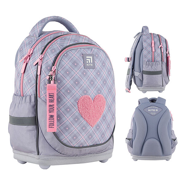 Рюкзак шкільний Kite Education Fluffy Heart K24-724S-1